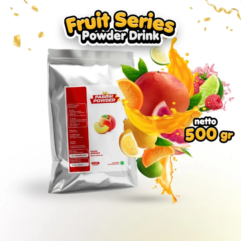 Powder Aneka Rasa Buah 500 gr , Fruit series Powder Drink