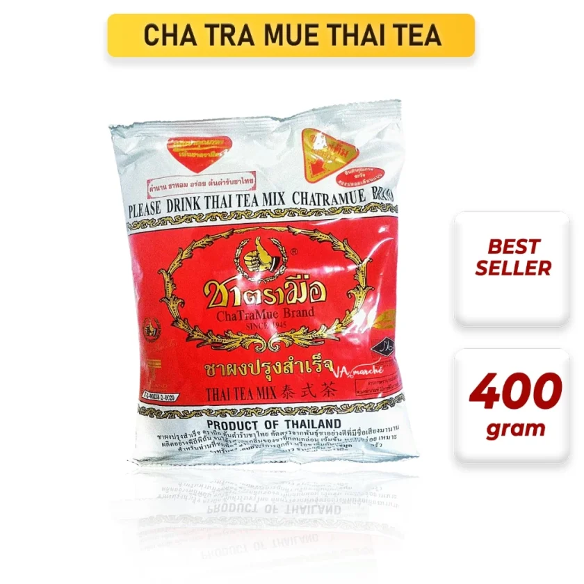 Cha Tra Mue Thai Tea  400 Gram, Premium Thai Tea Import, Daun Teh Thailand