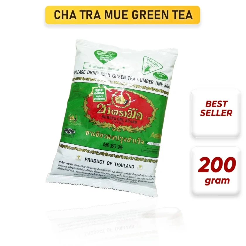 Cha Tra Mue Green Tea 200 Gram, Premium Green Tea Import, Daun Teh Thailand