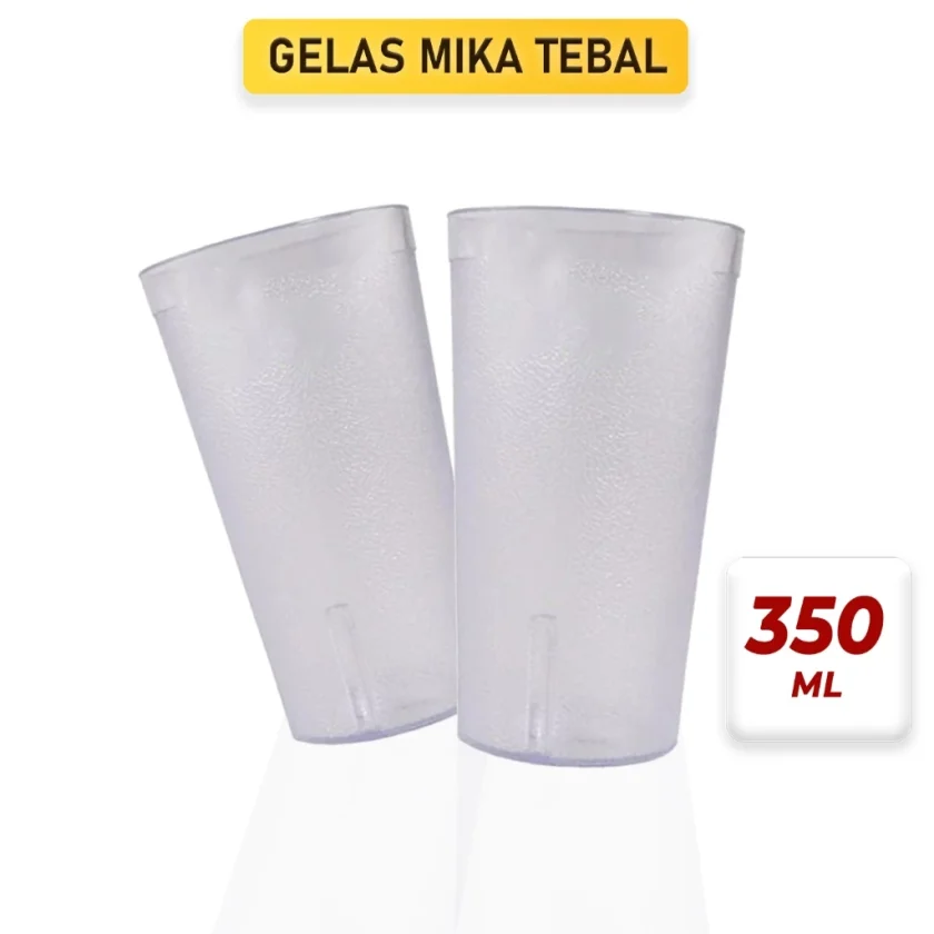 GELAS MIKA TEBAL ANTI PECAH 350ML