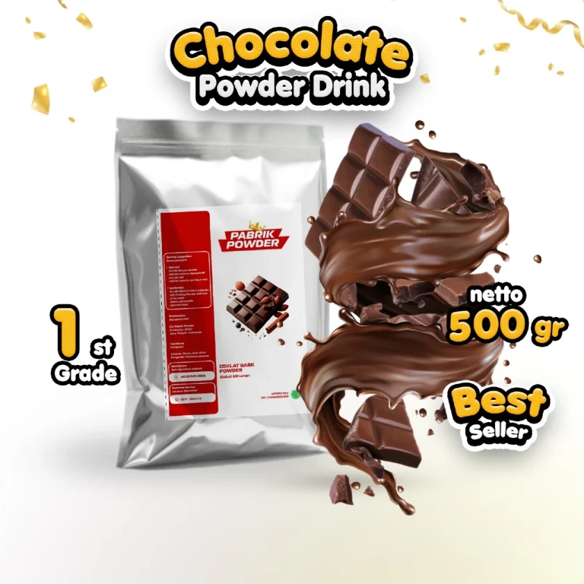 Powder Coklat 500 gr - Grade 1, Chocolate Powder Drink, Bubuk Minuman Cokelat