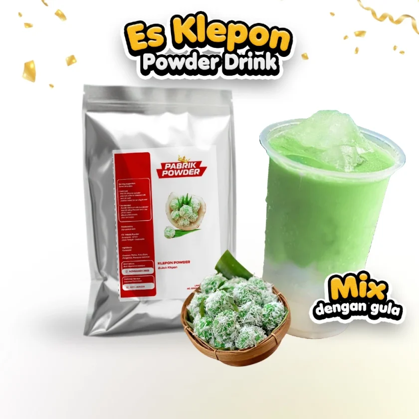 Powder Es Klepon, Minuman Klepon Tradisional Unik dan Khas