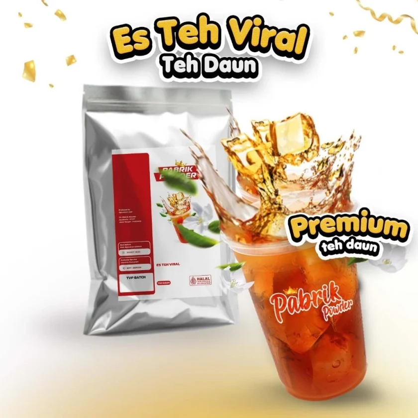 Es Teh Viral Daun, Teh Melati, Jasmin Tea Minuman 500 gram