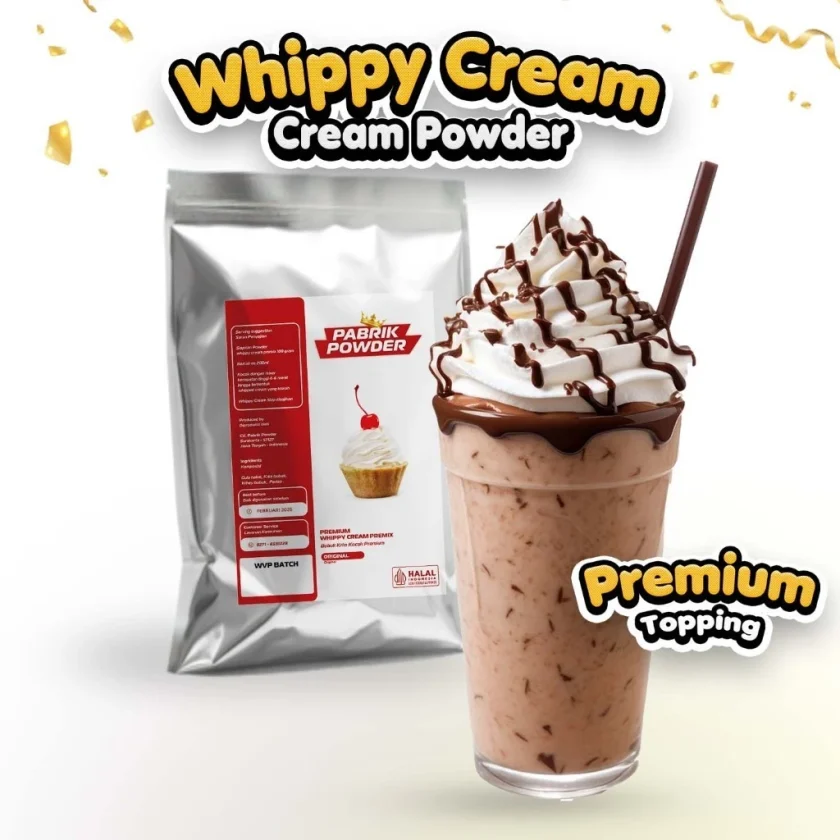 Premium Whippy Cream Powder Reguler , Bubuk Whip Krim